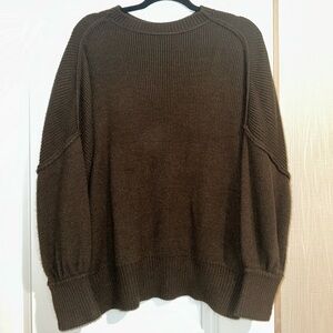 Brown knit sweater